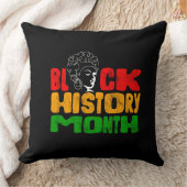 ブラックムーンデイグリーティングタイポグラフィ クッション (ブランケット)