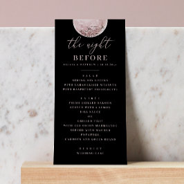 ブラックムーンリハーサルディナー | 前の夜 メニュー