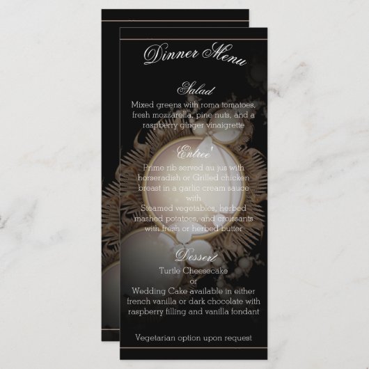 ブラックメかわいらしニューの真珠 メニュー (正面/裏面)