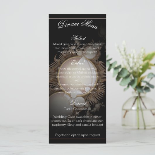 ブラックメかわいらしニューの真珠 メニュー (スタンド正面)