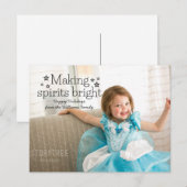 ブラックメイキングスピリッツ明るい休日の写真はがき シーズンポストカード (正面/裏面)
