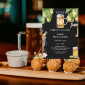 ブラックメイク50素晴らし再びビール誕生日パーティー 招待状