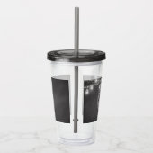 ブラックメイド・オブ・オーナー(花嫁付き添い人)結婚ズ・メイソン・ジャー アクリルタンブラー (右)