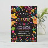 ブラックメキシカンバースデーパーティーフィエスタ、シエスタはなし 招待状 (スタンド正面)