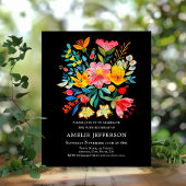 ブラックメキシカンフィエスタバジェット誕生日招待状