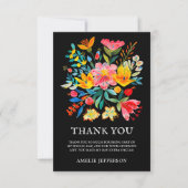 ブラックメキシカンフィエスタフローラテーマ サンキューカード (正面)