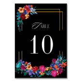 ブラックメキシカンフィエスタ結婚フローラ テーブルナンバー (正面)