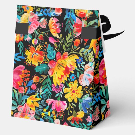 ブラックメキシカンブライトフローラフェスタ誕生日 フェイバーボックス (裏面)