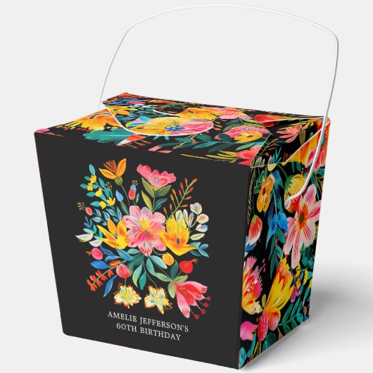 ブラックメキシカンブライトフローラフェスタ誕生日 フェイバーボックス (正面)