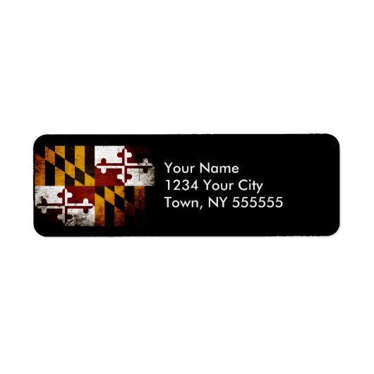 ブラックメグランジリーランド州旗 ラベル (正面)