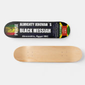 ブラックメシヤのスケートボード、7 3/4"デッキ スケートボード (横)