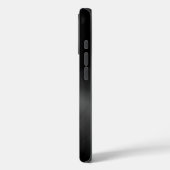 ブラックメタリックテクスチャ ステンレス鋼風 Case-Mate iPhoneケース (裏面 / 左)