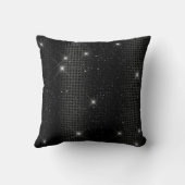 ブラックメタリックフォイル&グリッターグラムドット クッション (裏面)