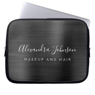 ブラックメタリック – モノグラムビジネスプロフェッショナル ラップトップスリーブ