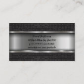 ブラックメタルダイヤモンドパターン 名刺 (裏面)