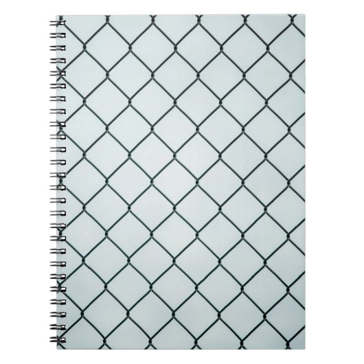 ブラックメタルチェーンリンクフェンス ノートブック (正面)