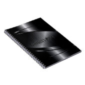 ブラックメタルデザインステンレス鋼の外観 ノートブック (右側)