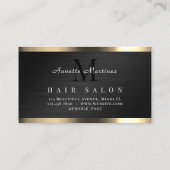 ブラックメタルフェイクテクスチエレガントャ紹介 名刺 (裏面)