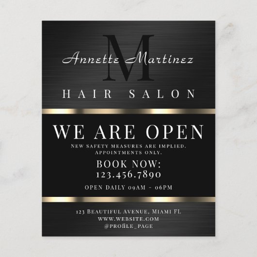 ブラックメタルフェイクテクスチエレガントャ チラシ (裏面)