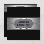 ブラックメタルマンズリタイアメントパーティー 招待状 (正面/裏面)