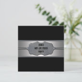 ブラックメタルマン40歳の誕生日 招待状 (スタンド正面)