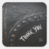 ブラックメタルミニマリストマンズパーティー スクエアシール (正面)