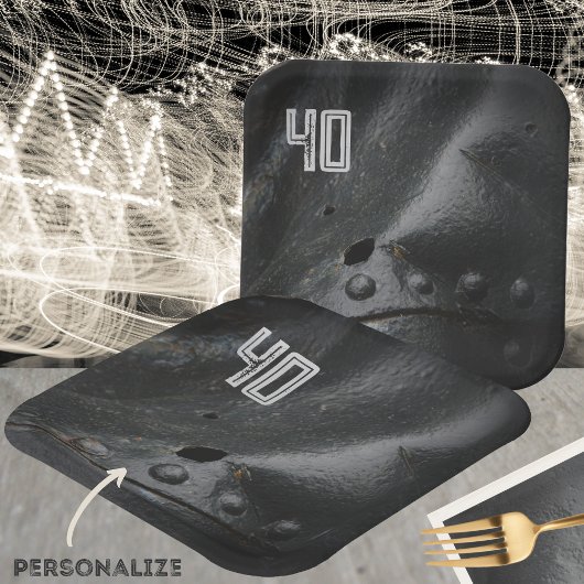 ブラックメタルミニマリストマンズパーティー ペーパープレート