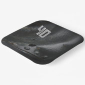 ブラックメタルミニマリストマンズパーティー ペーパープレート (傾斜あり)