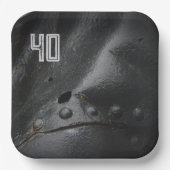 ブラックメタルミニマリストマンズパーティー ペーパープレート (正面)