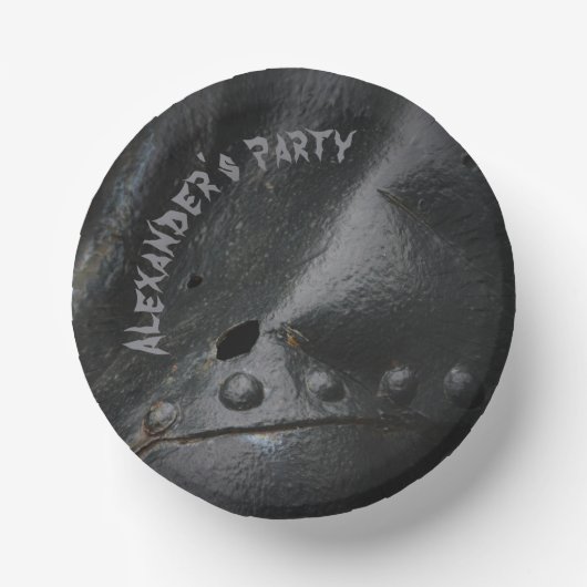 ブラックメタルミニマリストマンズパーティー ペーパーボウル (正面)