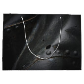 ブラックメタルミニマリストマンズパーティー ラージペーパーバッグ (裏面)