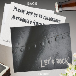 ブラックメタルミニマリストマンズパーティー 招待状