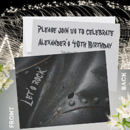 ブラックメタルミニマリストマンズパーティー 招待状