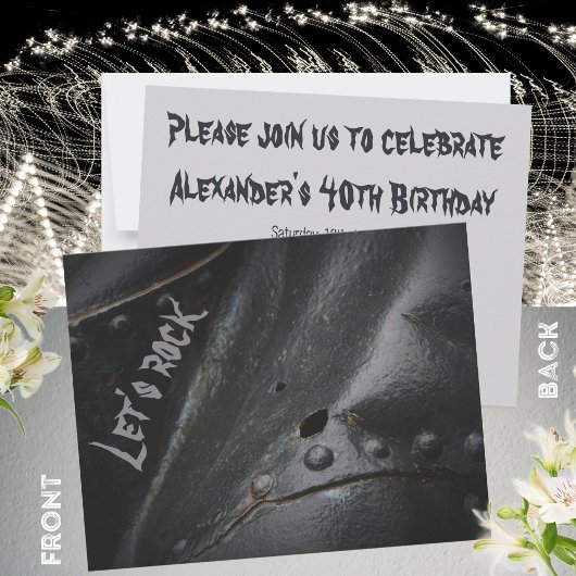 ブラックメタルミニマリストマンズパーティー 招待状