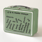 ブラックメタルランチボックス/メトロポリームデザイン メタルランチボックス (正面)