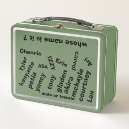 ブラックメタルランチボックス/メトロポリームデザイン メタルランチボックス