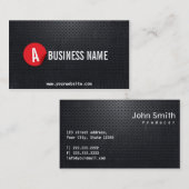 ブラックメタルレッドラベル製作者名刺 名刺 (正面/裏面)