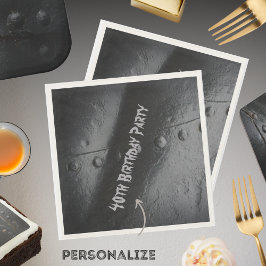 ブラックメタルロフトスタイルマンズパーティー スタンダードランチョンナプキン