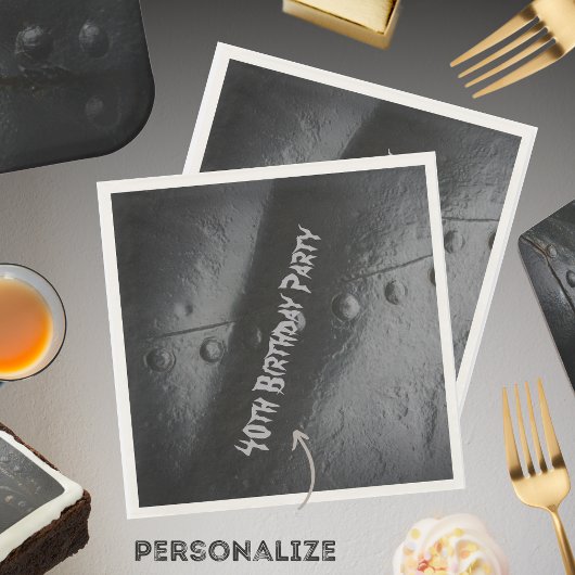 ブラックメタルロフトスタイルマンズパーティー スタンダードランチョンナプキン