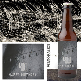 ブラックメタルロフトスタイルマンズパーティー ビールラベル