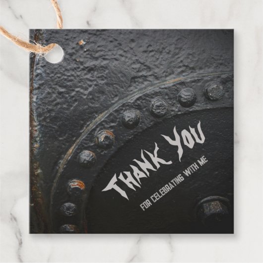 ブラックメタルロフトスタイルマンズパーティー フェイバータグ (正面)