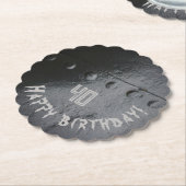 ブラックメタルロフトスタイルマンズパーティー ペーパーコースター (アングル)