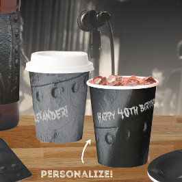 ブラックメタルロフトスタイルマンズパーティー 紙コップ