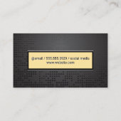 ブラックメタル抽象芸術背景 名刺 (裏面)