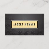 ブラックメタル抽象芸術背景 名刺 (正面)