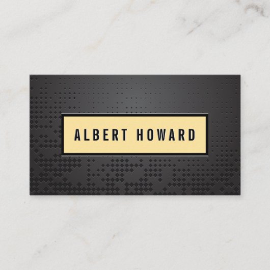 ブラックメタル抽象芸術背景 名刺 (正面)