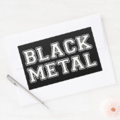 ブラックメタル 長方形シール (封筒)