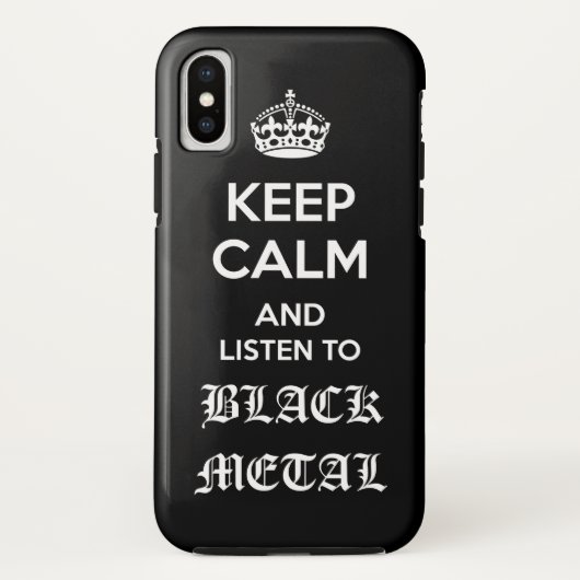 ブラックメタル Case-Mate iPhoneケース (裏面)