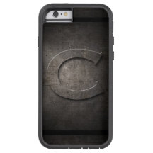 ブラックメタルCモノグラムIphoneケース