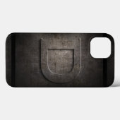 ブラックメタルDモノグラムIphoneケース Case-Mate iPhoneケース (裏面 (横))